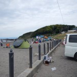 和田長浜海岸でバーベキュー、楽しそう