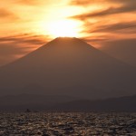 ダイヤモンド富士 in 江ノ島