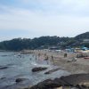 海の日(2018.7.16)の大浦海岸海水浴場
