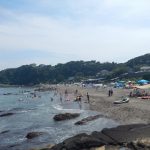 海の日(2018.7.16)の大浦海岸海水浴場