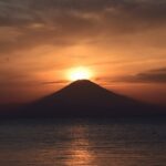 ダイヤモンド富士 in 三戸浜海岸